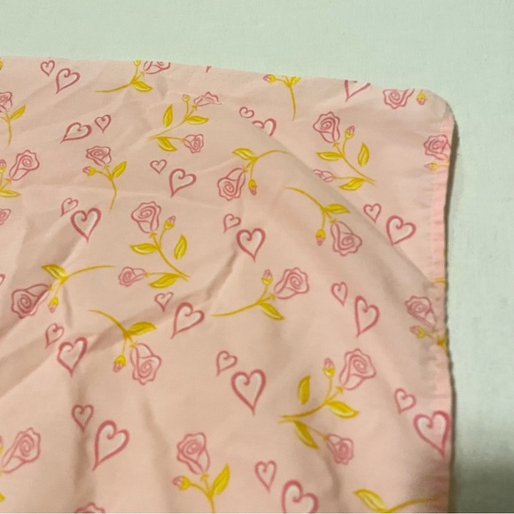 Vintage Disney Sleeping Beauty Princess Pink Flat Bed Sheet - Picture 8 of 16